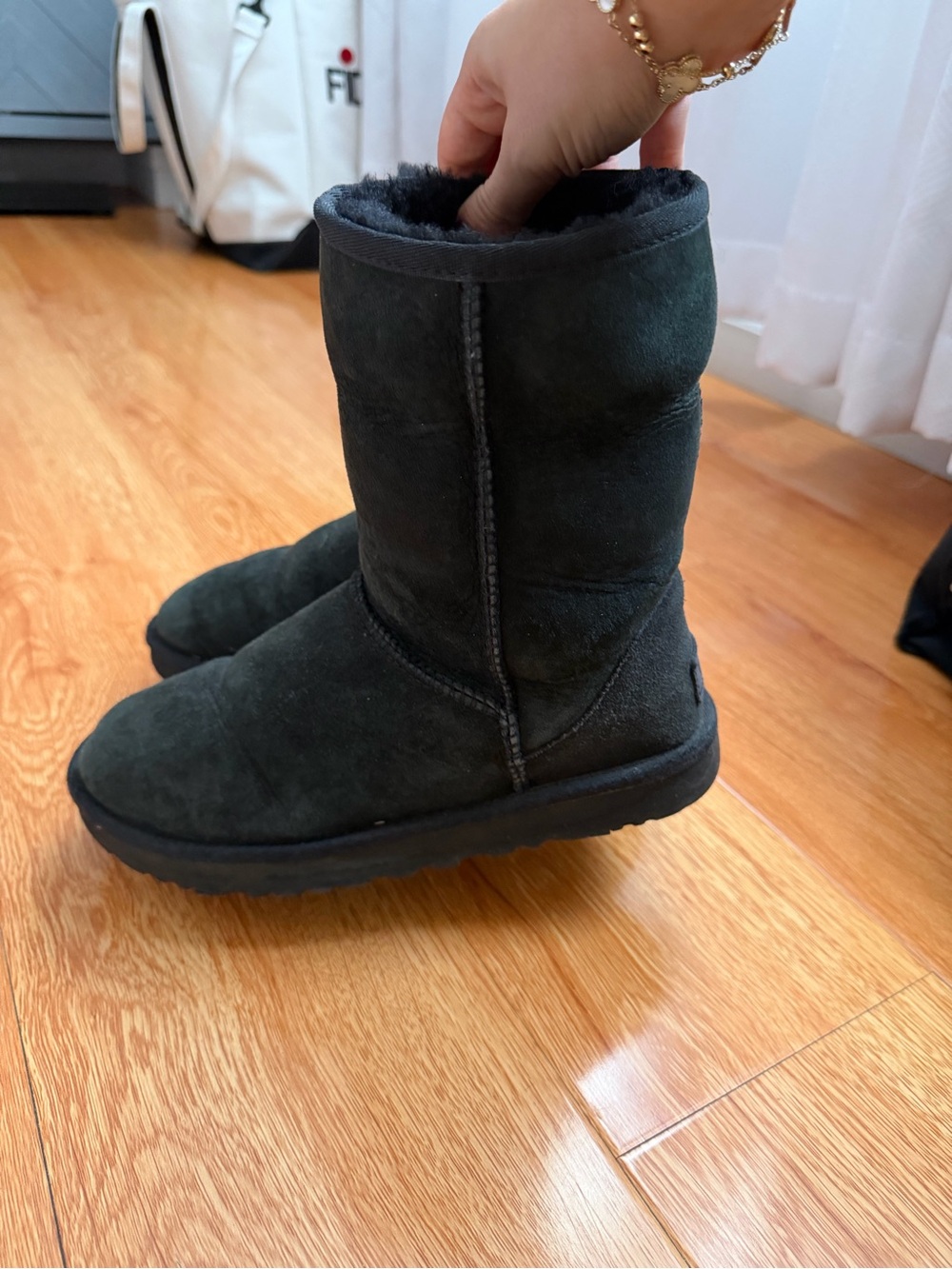 BLACK UGGS Size 8